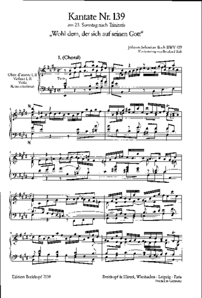 Cantata BWV 139 "Wohl dem, der sich auf seinen Gott"