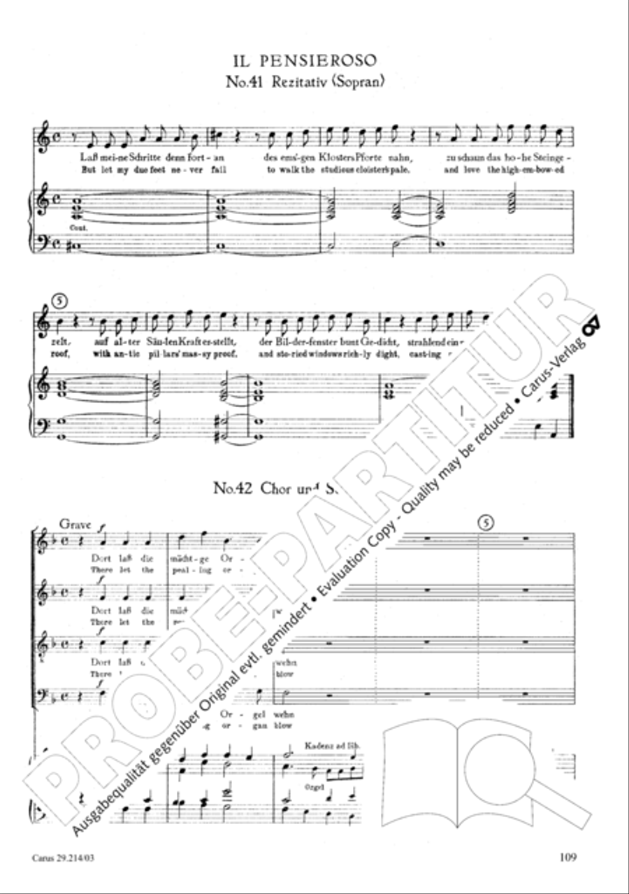 L'Allegro, il Pensieroso ed il Moderato TB scores gallery preview page 110