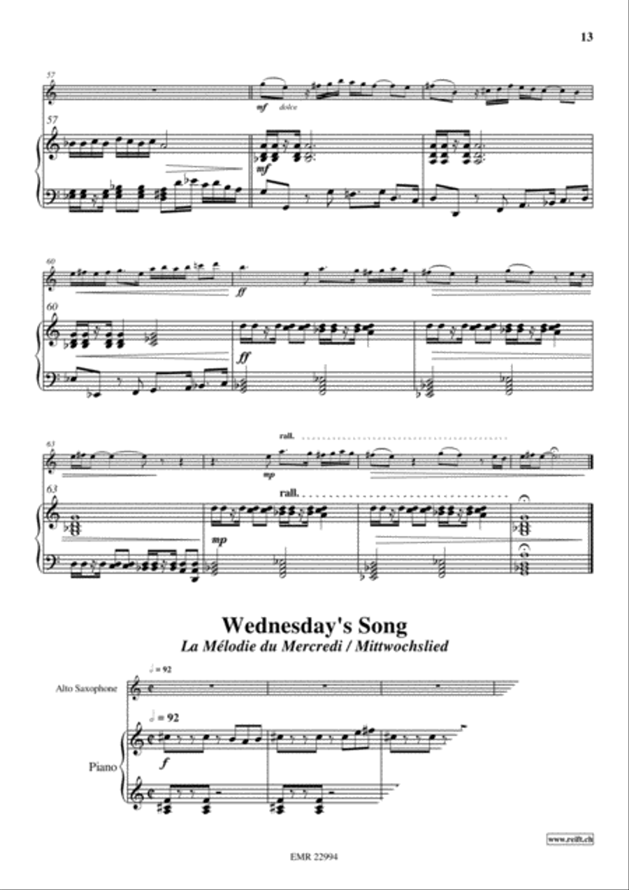 5 Love-Songs Alto Saxophone scores gallery preview page 5