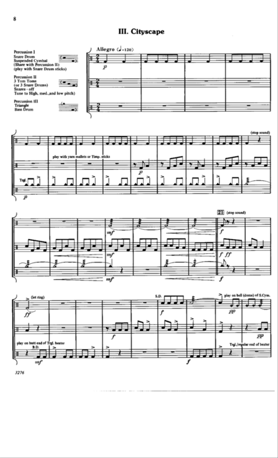 Holiday Suite for Percussion Percussion Ensemble scores gallery preview page 7