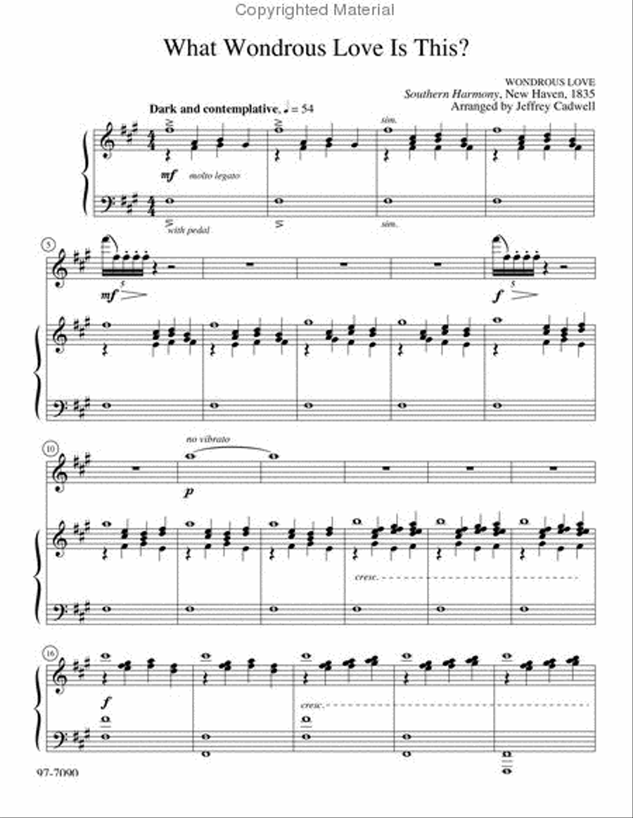 Four American Hymns for Flute and Piano Flute Solo scores gallery preview page 4