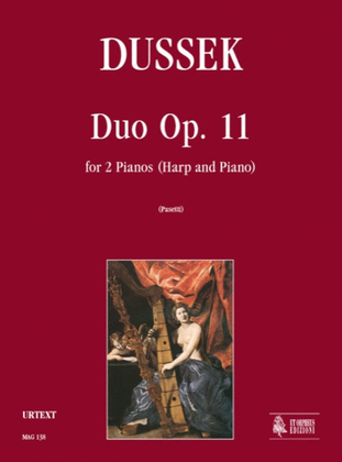 Book cover for Duo Op. 11 for 2 Pianos (Harp and Piano)