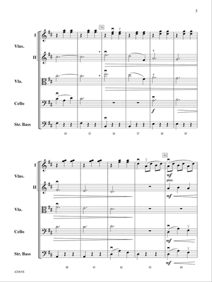 Les Patineurs: Score String Orchestra scores gallery preview page 5