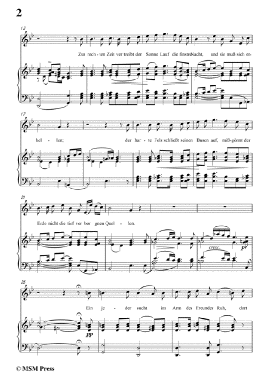 Schubert-Lied der Mignon,from 'Wilhelm Meister',Op.62(D.877) No.2,in g minor,for Voice&Piano Voice scores gallery preview page 4