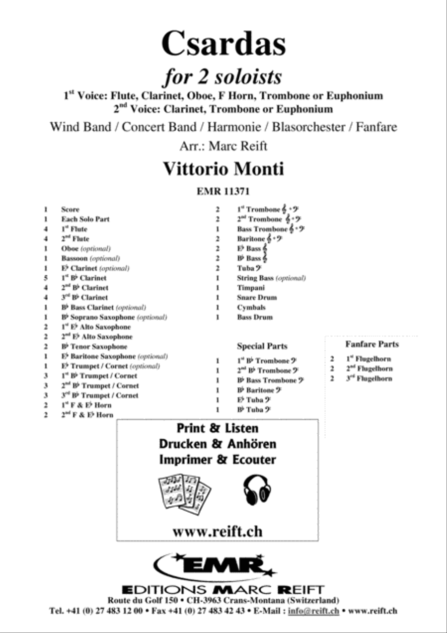 Csardas Concert Band scores gallery preview page 2
