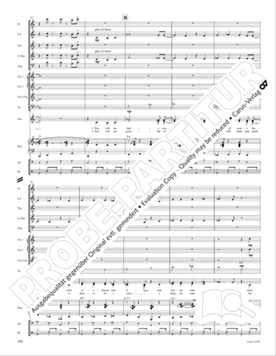 Circus Allegro Choir scores gallery preview page 101