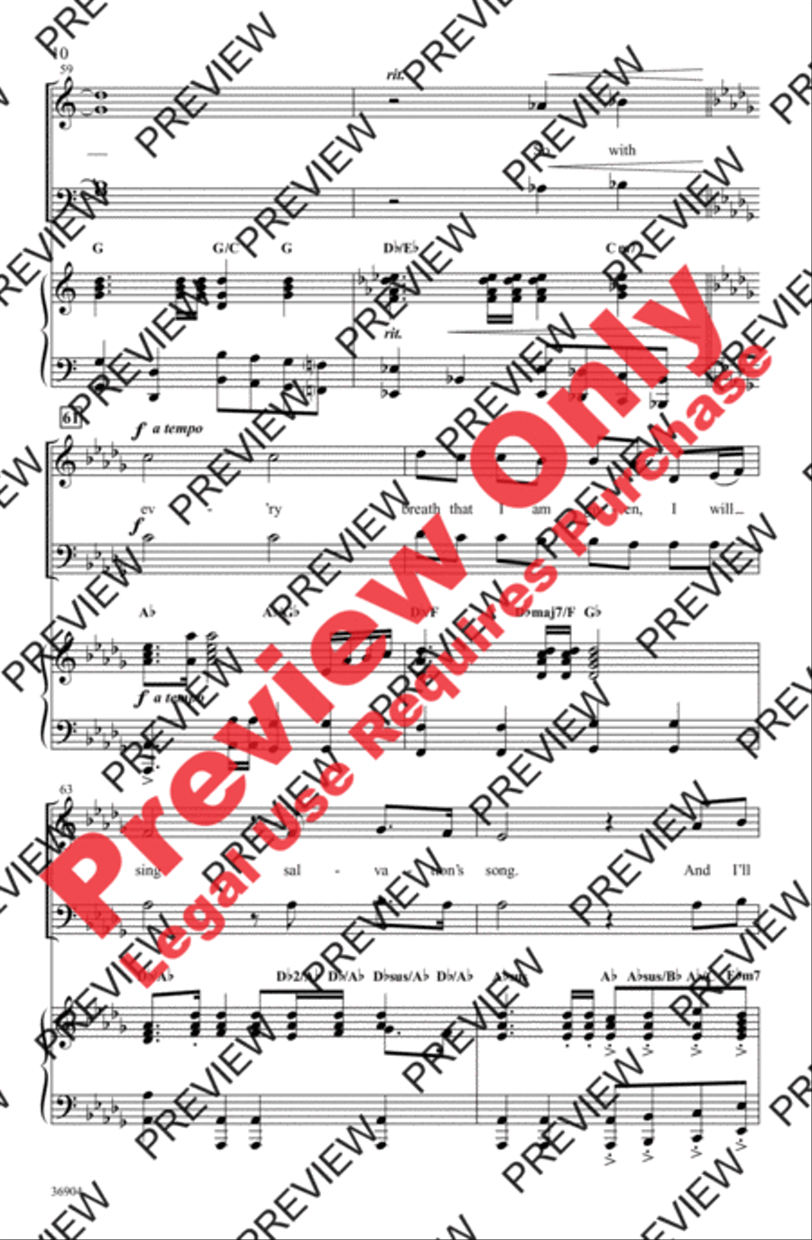 Salvation's Song 4-Part scores gallery preview page 10