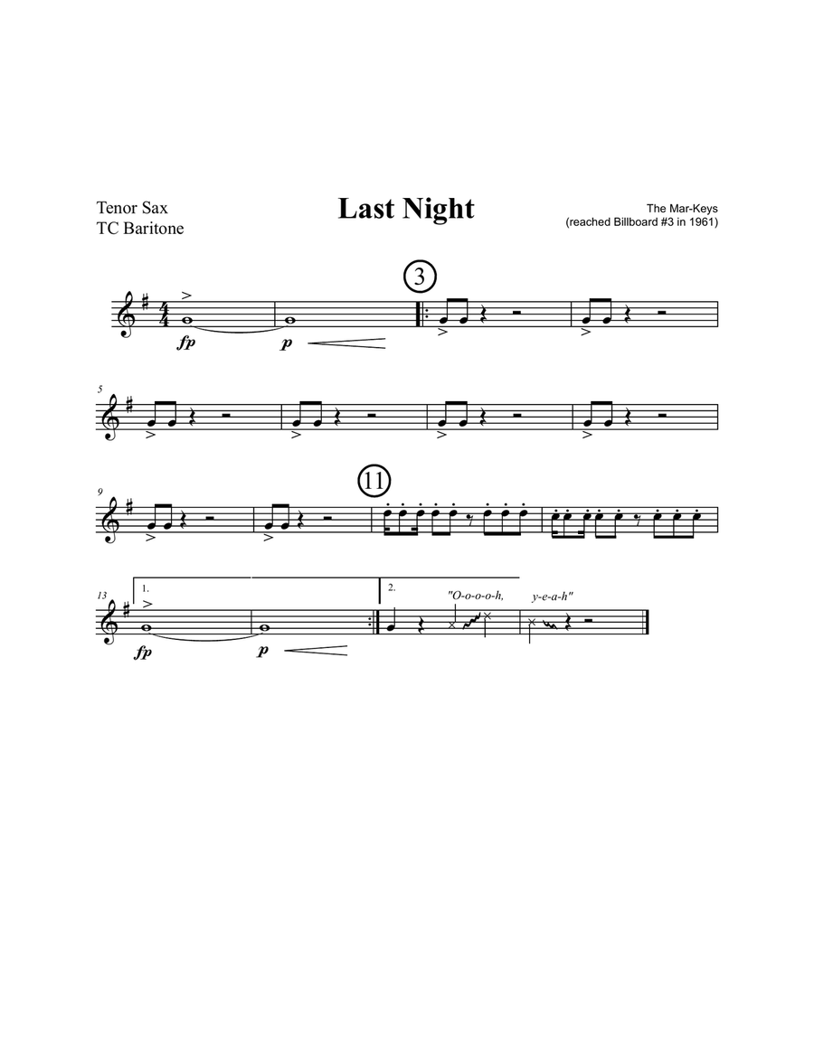 Last Night Jazz Ensemble scores gallery preview page 6