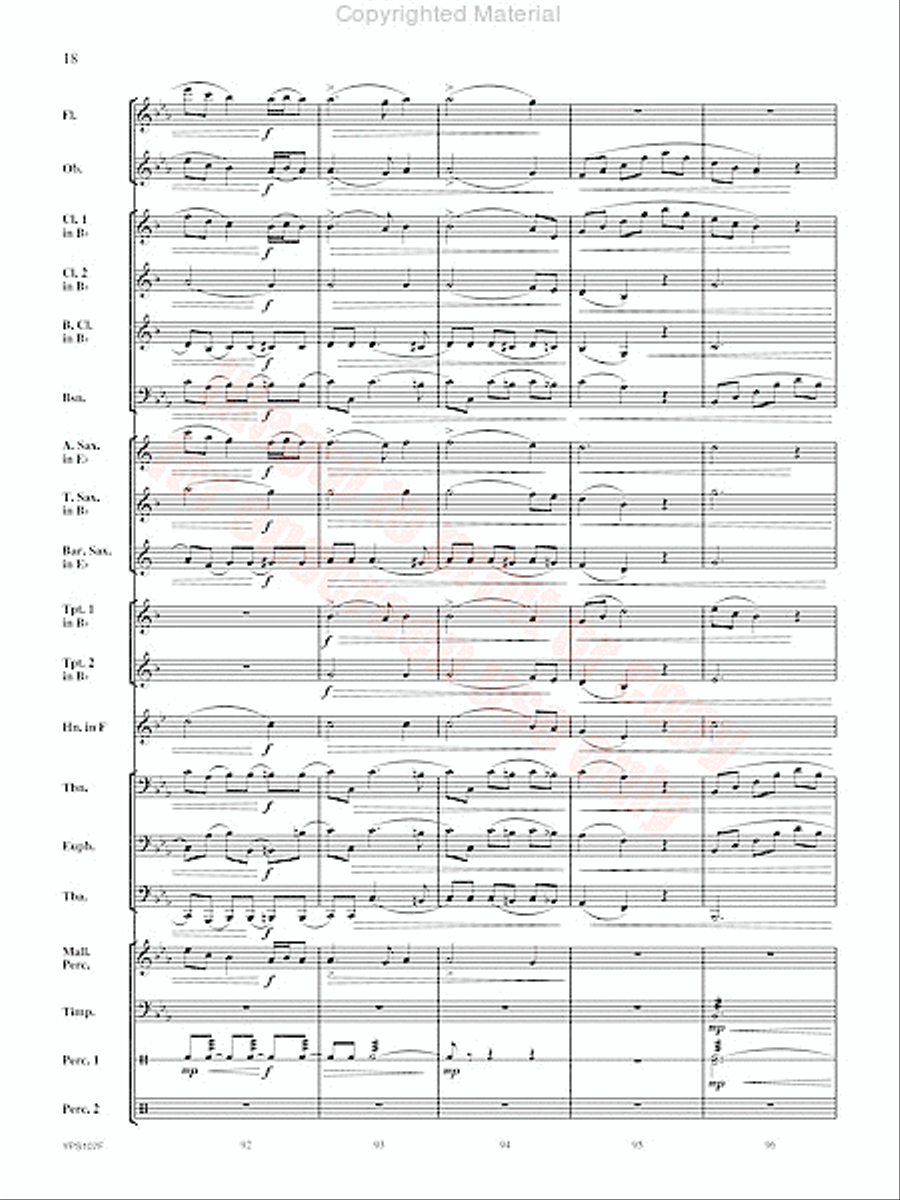Fughetta Concert Band scores gallery preview page 19