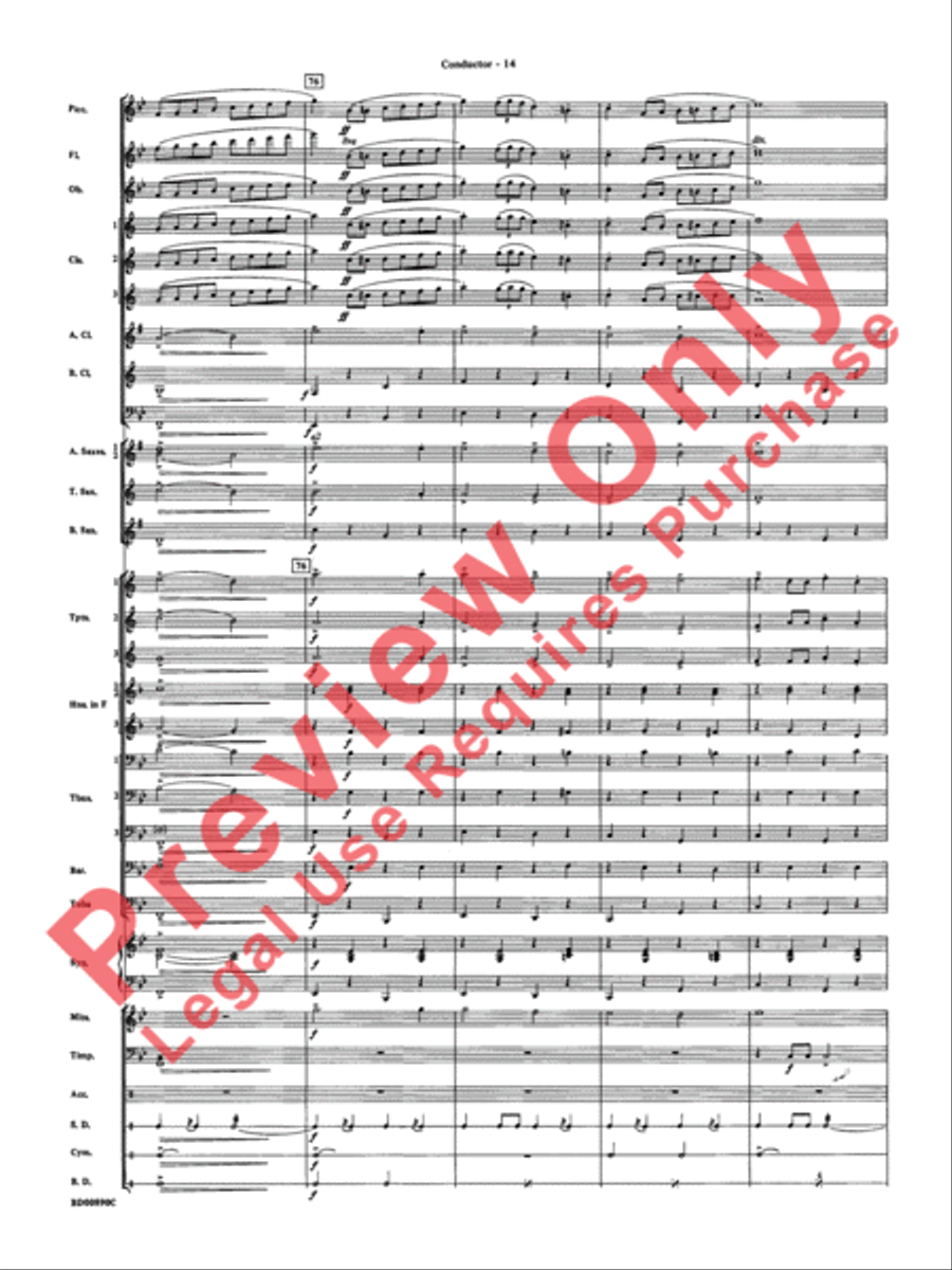 Holiday Emblem Concert Band scores gallery preview page 17