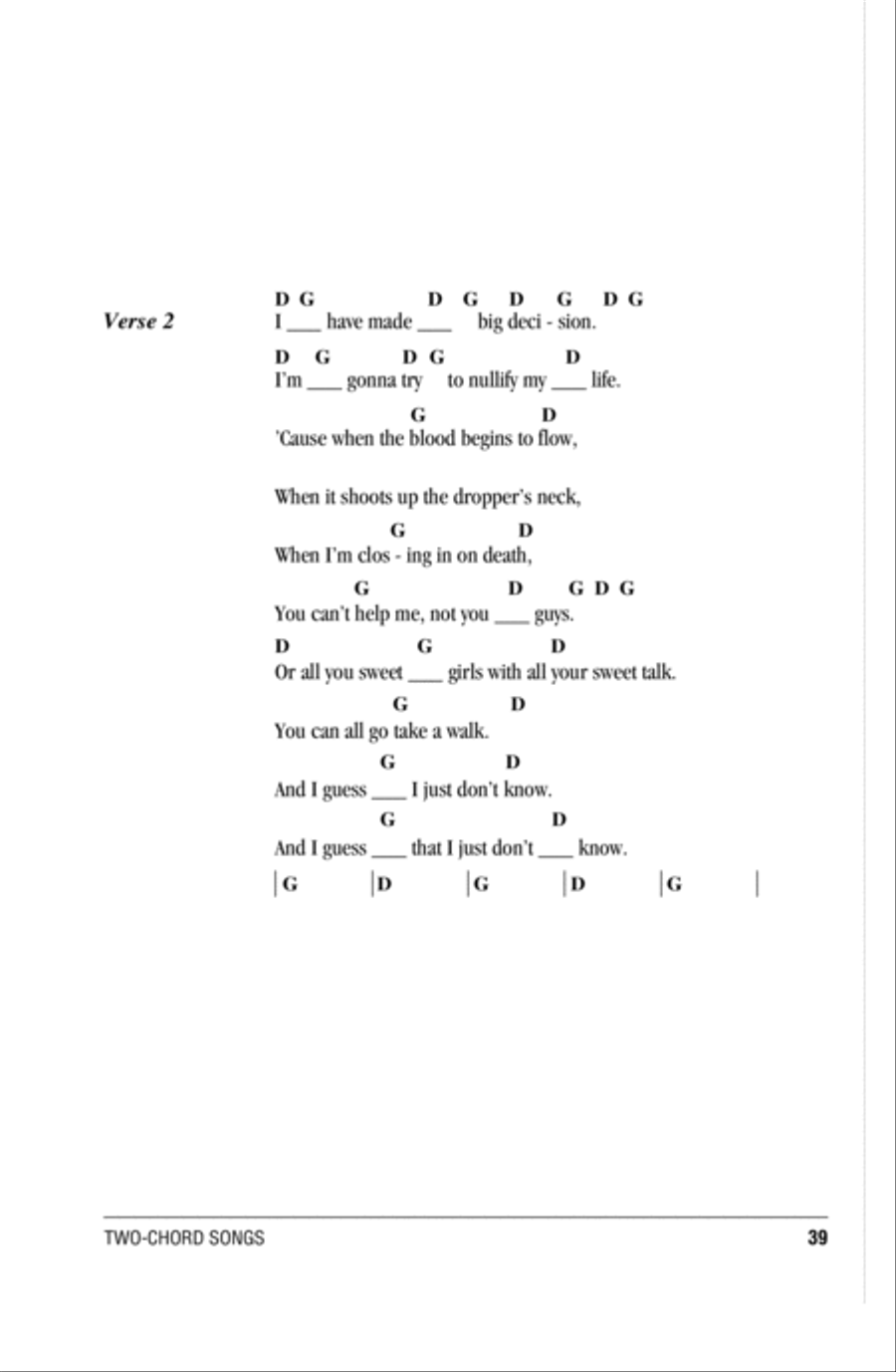 Heroin Acoustic Guitar scores gallery preview page 2