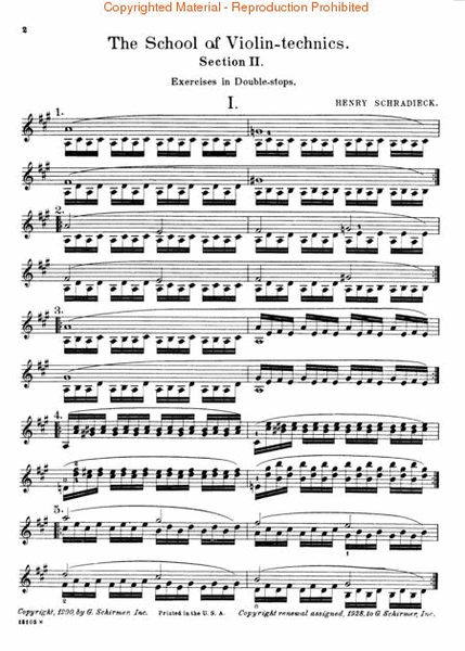 School of Violin Technics – Book 2