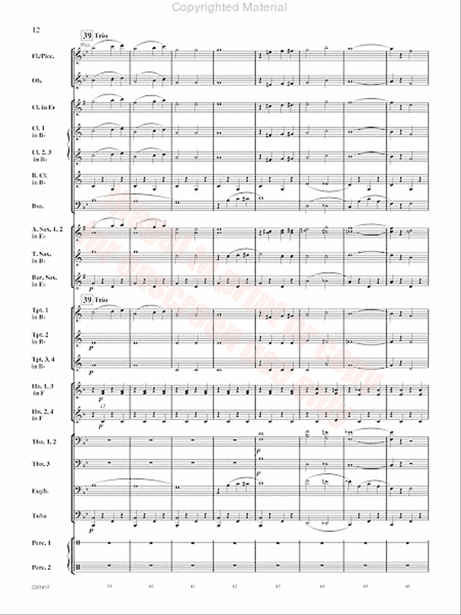 Americans We Concert Band scores gallery preview page 13