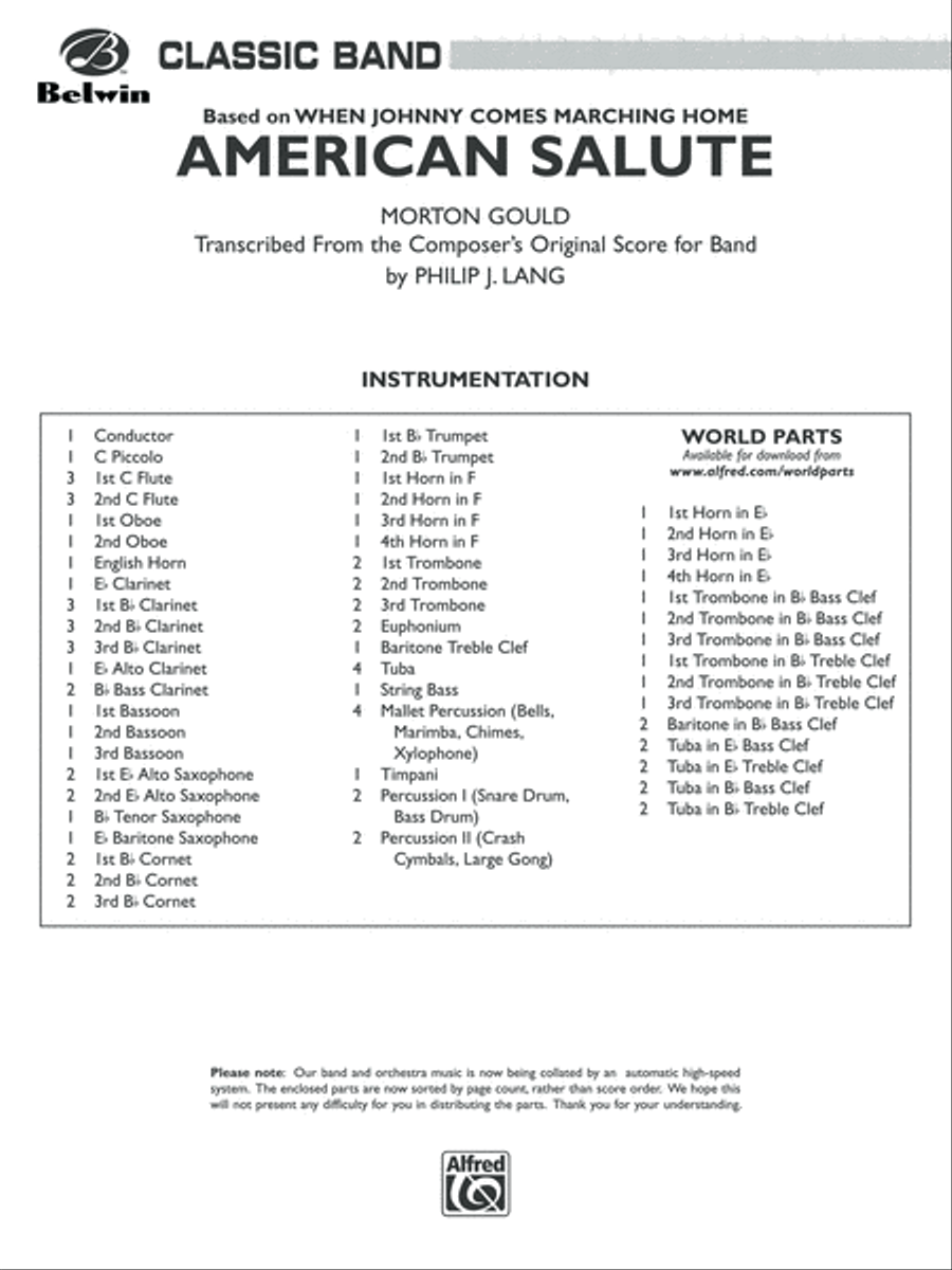 American Salute Concert Band scores gallery preview page 2