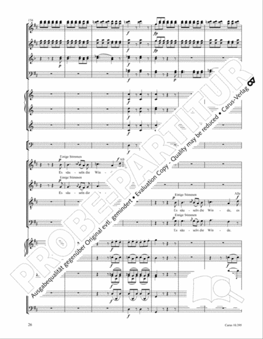 Calm Sea and Prosperous Voyage 4-Part scores gallery preview page 27