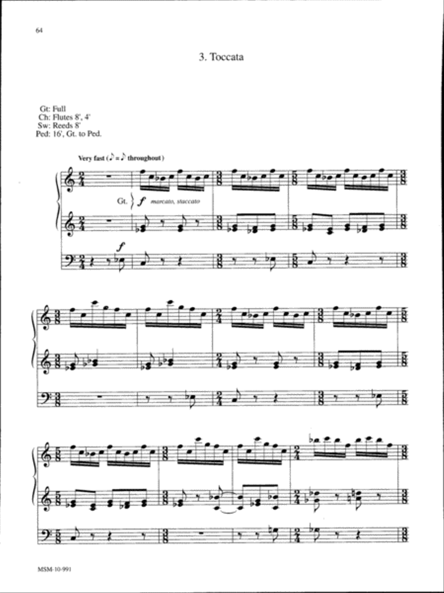 Marilyn Mason Music Library, Volume 2 Organ scores gallery preview page 19