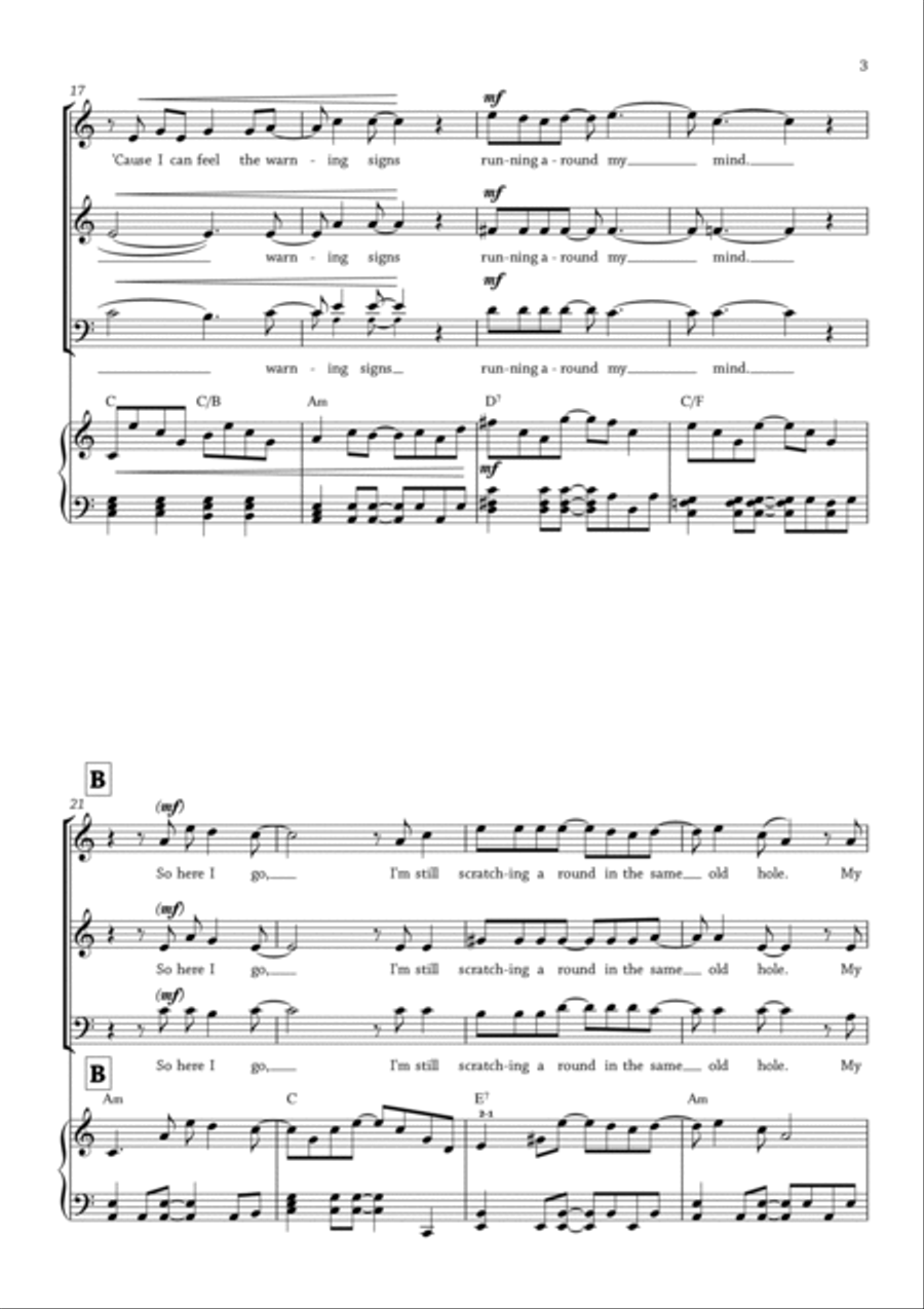 Half The World Away Half The World Away 3-Part scores gallery preview page 3