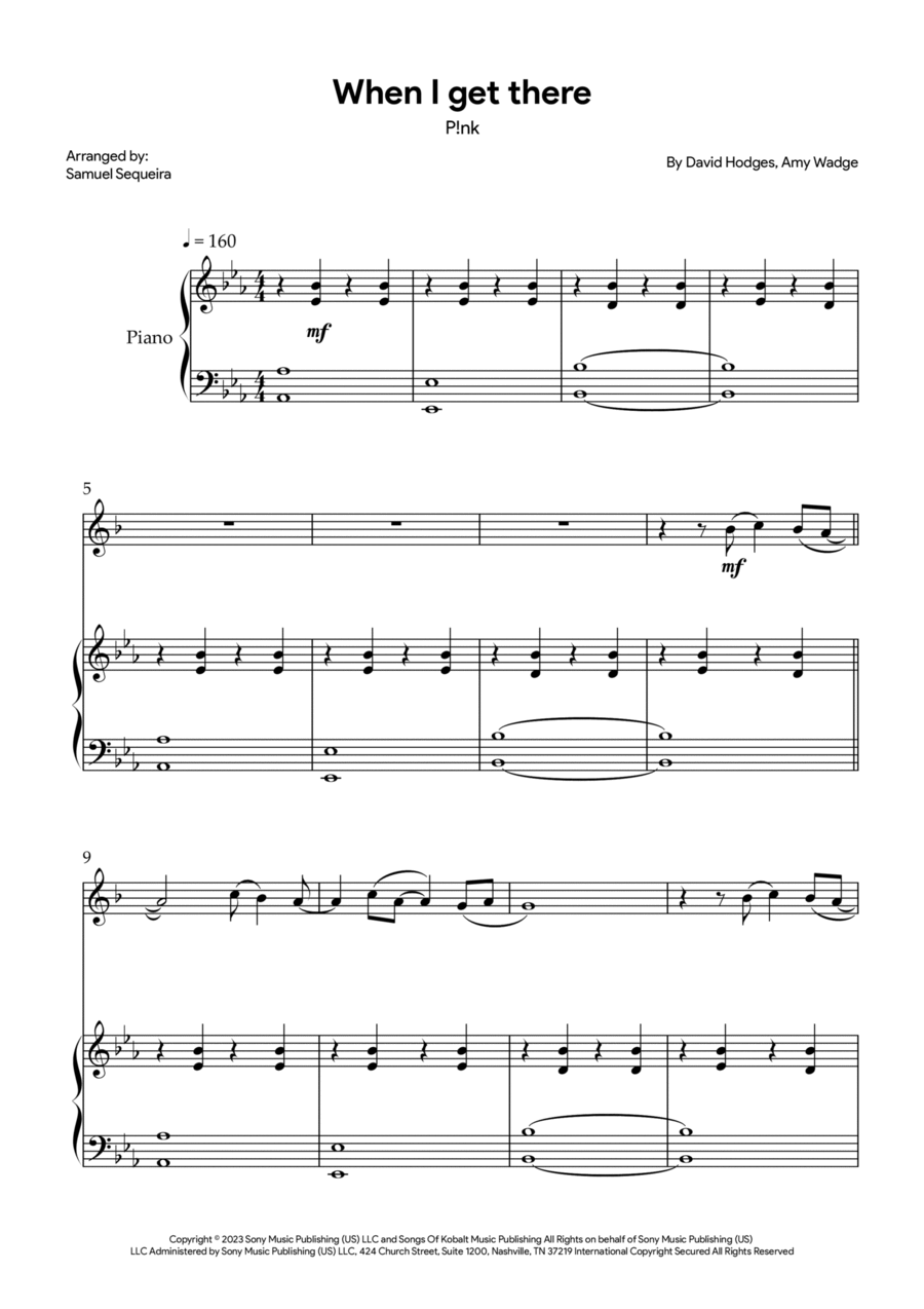 When I Get There B-Flat Clarinet scores gallery preview page 1