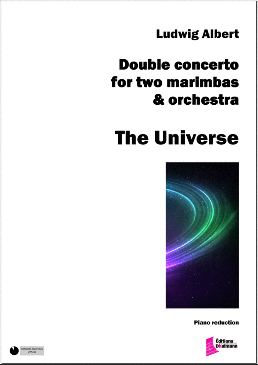 The Universe. Double concerto for two marimbas. Piano Reduction Piano scores gallery preview page 1