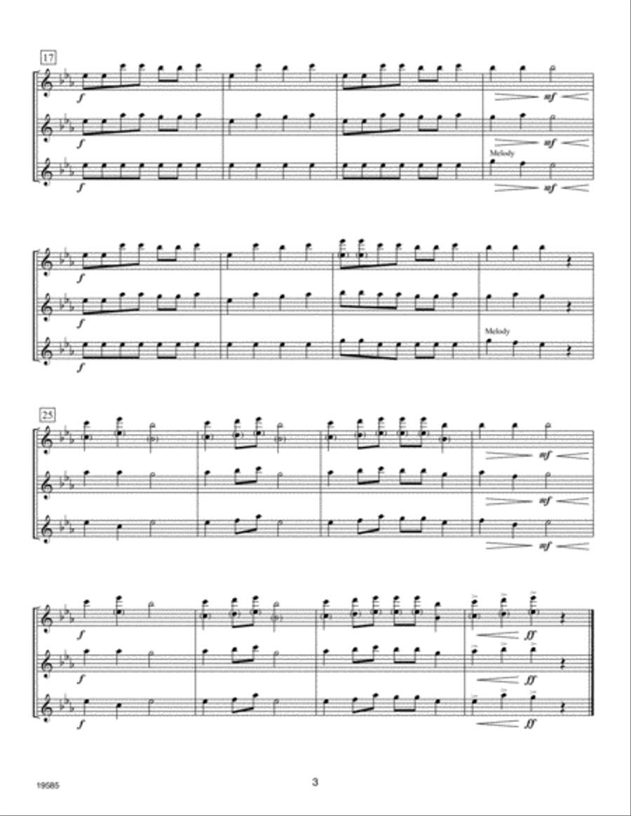 FlexTrios For All Winds - C Treble Instruments Flexible/Adaptable scores gallery preview page 3