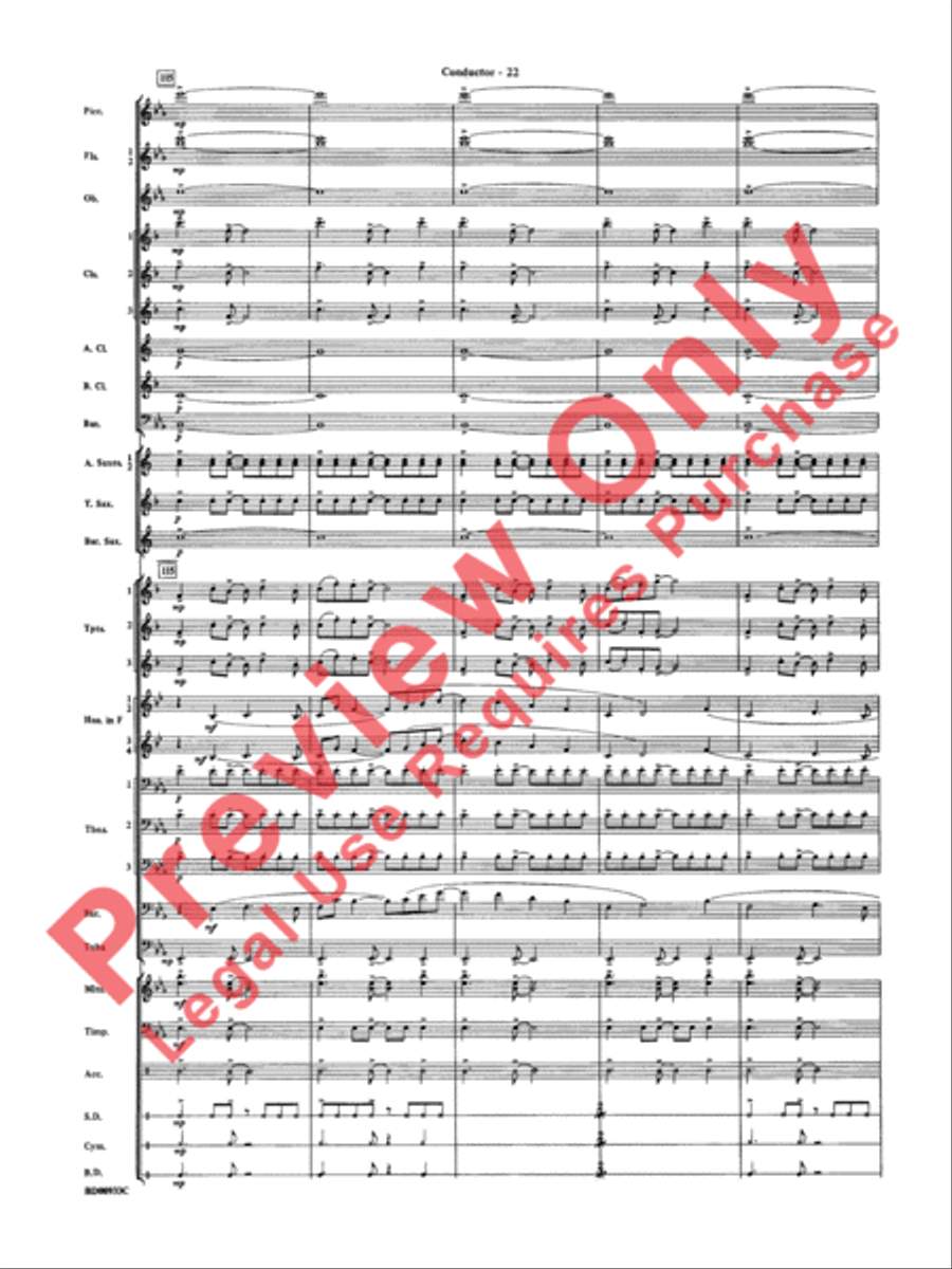 Symphonic Festival Concert Band scores gallery preview page 25