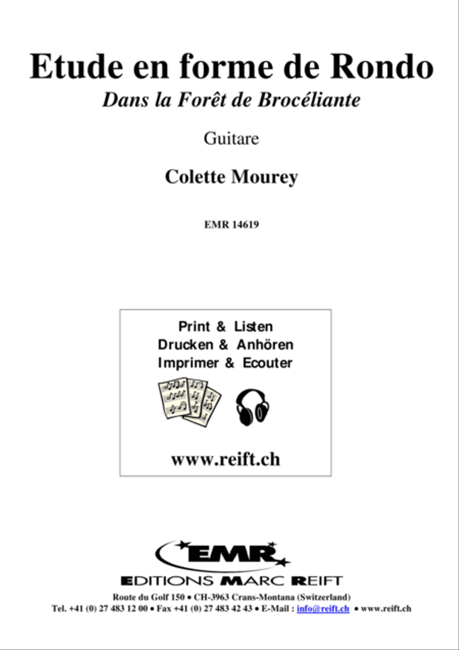 Etude en forme de Rondo Classical Guitar scores gallery preview page 2