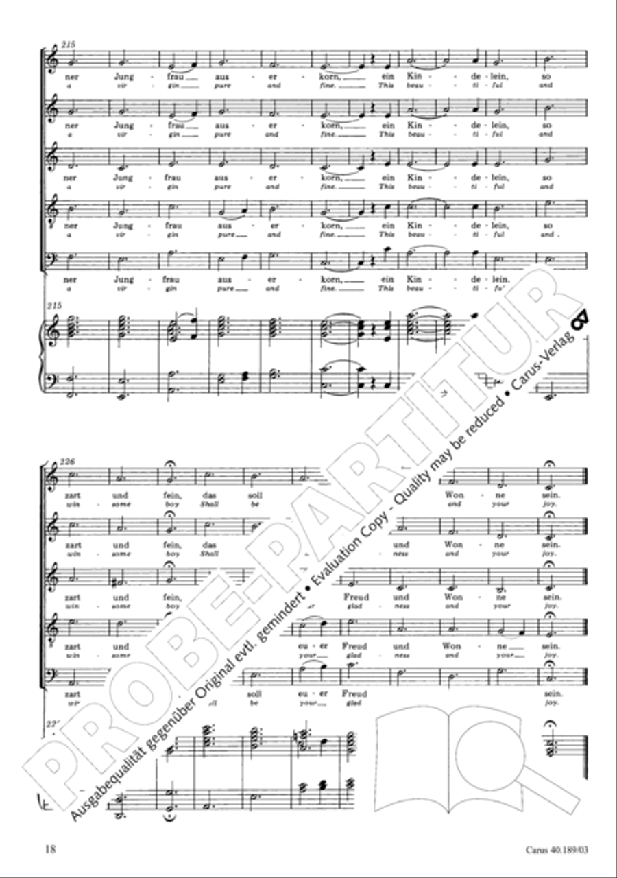 From heav'n on high (Vom Himmel hoch) SSATB scores gallery preview page 19