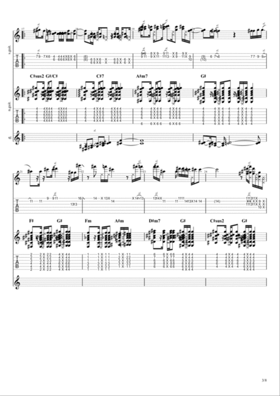 Shady Vineyard Guitar scores gallery preview page 3