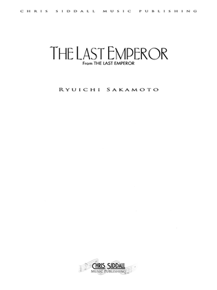 Book cover for The Last Emperor Theme - Score Only