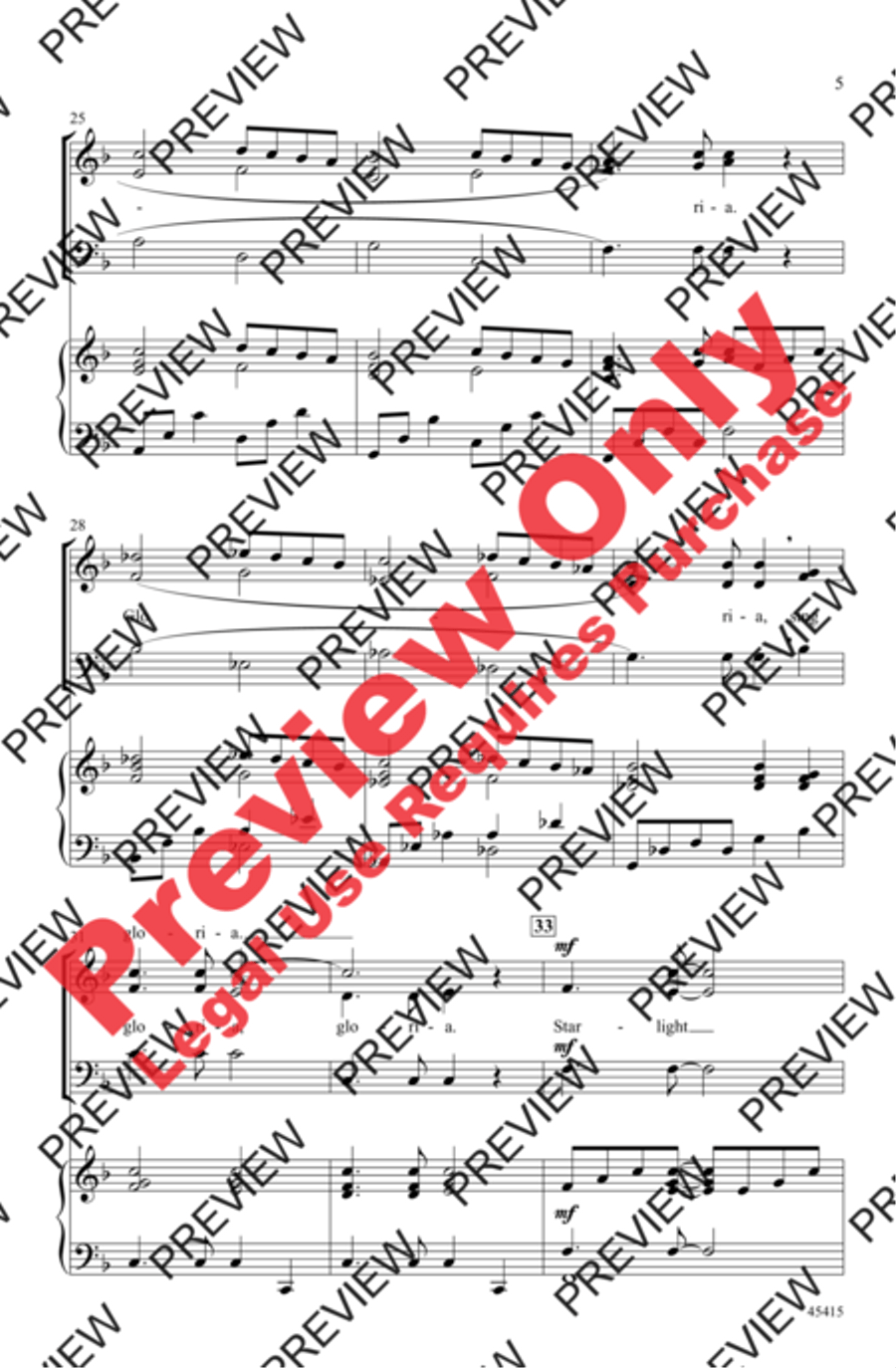 Starlight 3-Part scores gallery preview page 5