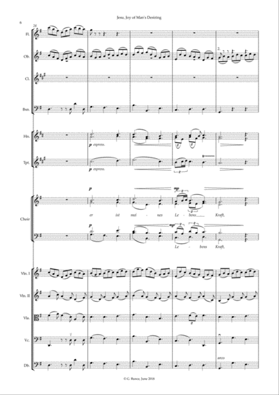 Jesu, Joy of Man's Desiring 4-Part scores gallery preview page 6