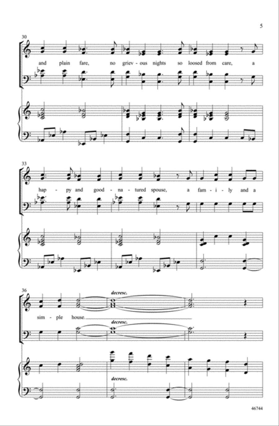 A Pleasant Life A Pleasant Life Choir scores gallery preview page 4