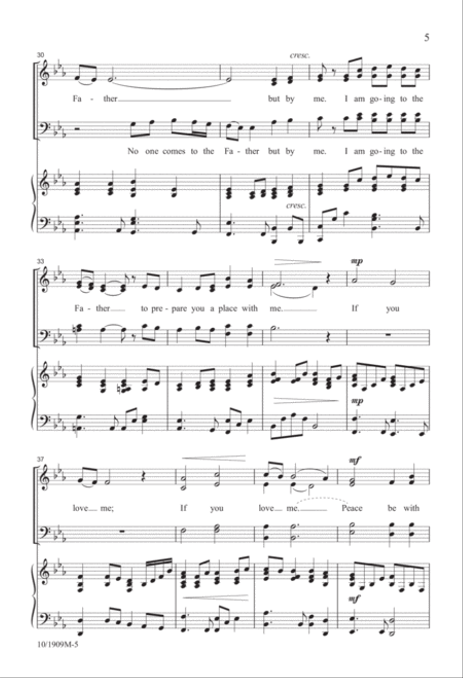 Peace Be with You Peace Be with You 4-Part scores gallery preview page 5