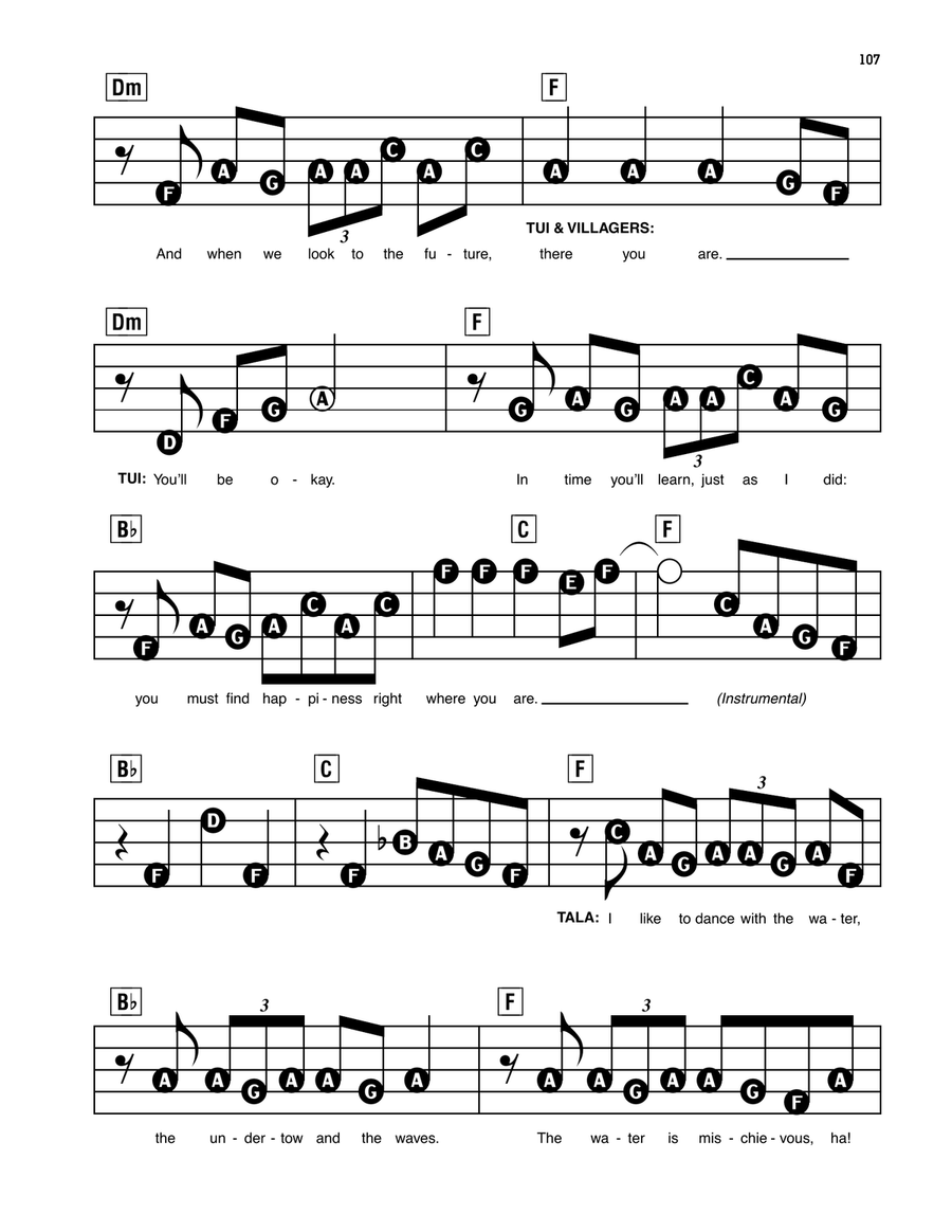 Where You Are (from Moana) Electronic Keyboard scores gallery preview page 5