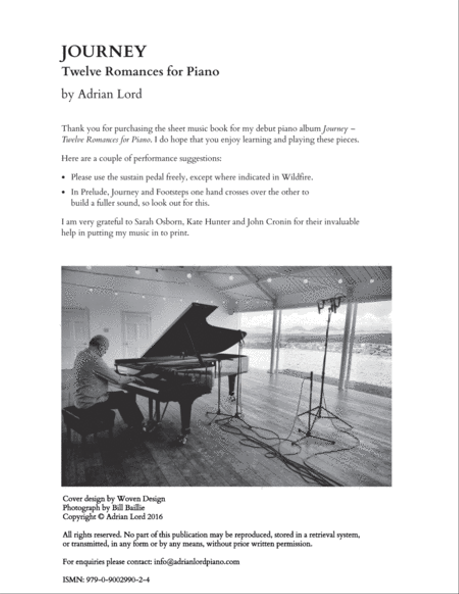 Journey - Twelve Romances for Piano Piano Solo scores gallery preview page 2