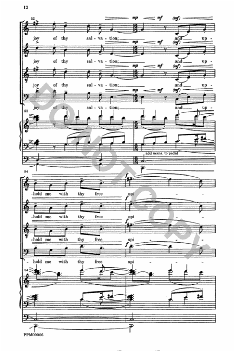 Create in Me a Clean Heart 4-Part scores gallery preview page 13