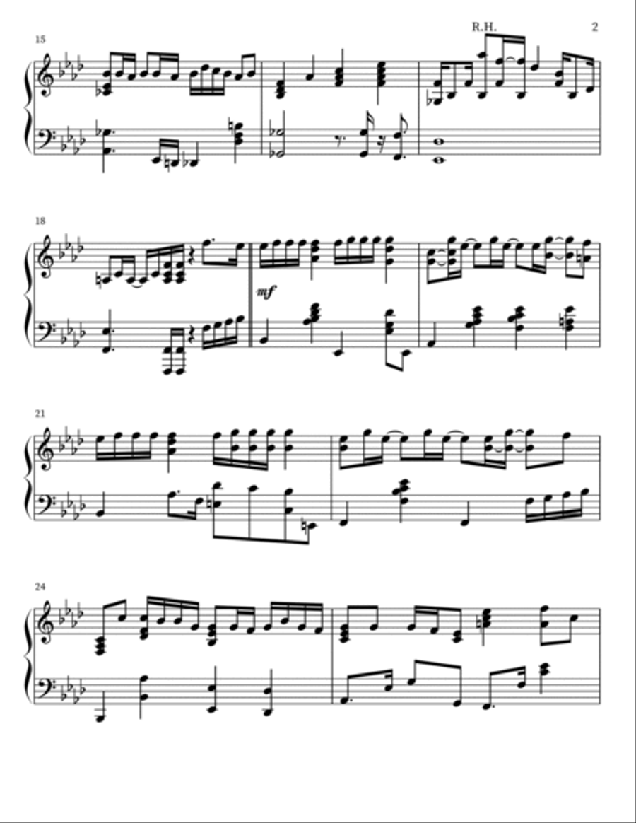 Doughnut Piano Solo scores gallery preview page 3