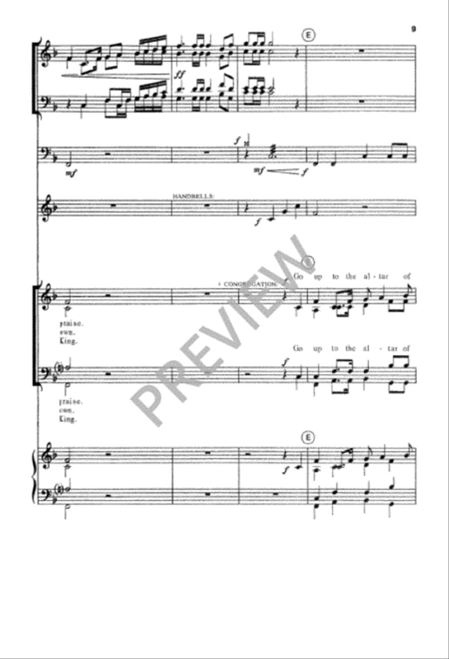 Go Up to the Altar of God 4-Part scores gallery preview page 9