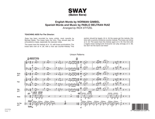 Book cover for Sway (Quien Sera) - Full Score