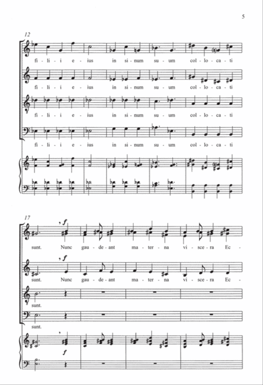 The Hildegard Motets: 9. Nunc gaudeant Divisi scores gallery preview page 5