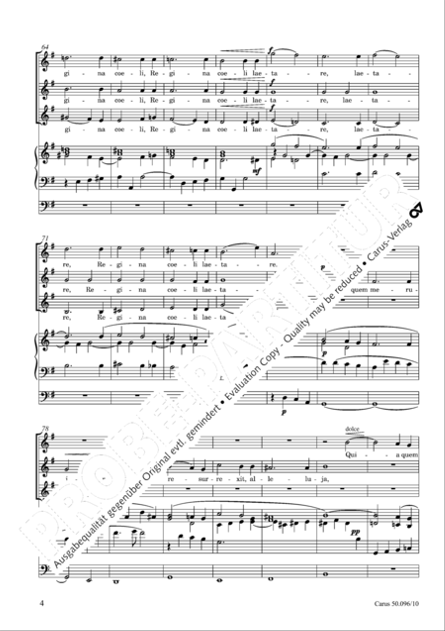Regina coeli SSA scores gallery preview page 5
