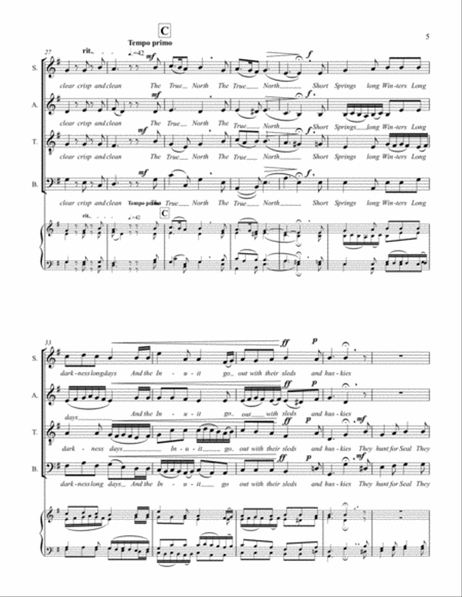 The True North The True North 4-Part scores gallery preview page 5
