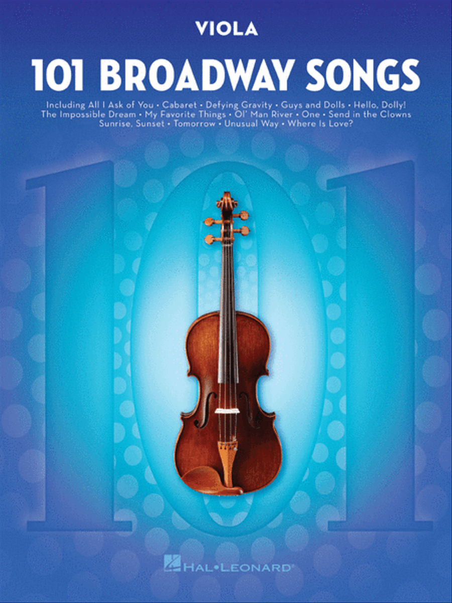 101 Broadway Songs for Viola Viola Solo scores gallery preview page 1