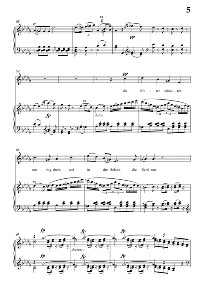 Schubert-Der Sänger,Op.117 in bD for Vocal and Piano