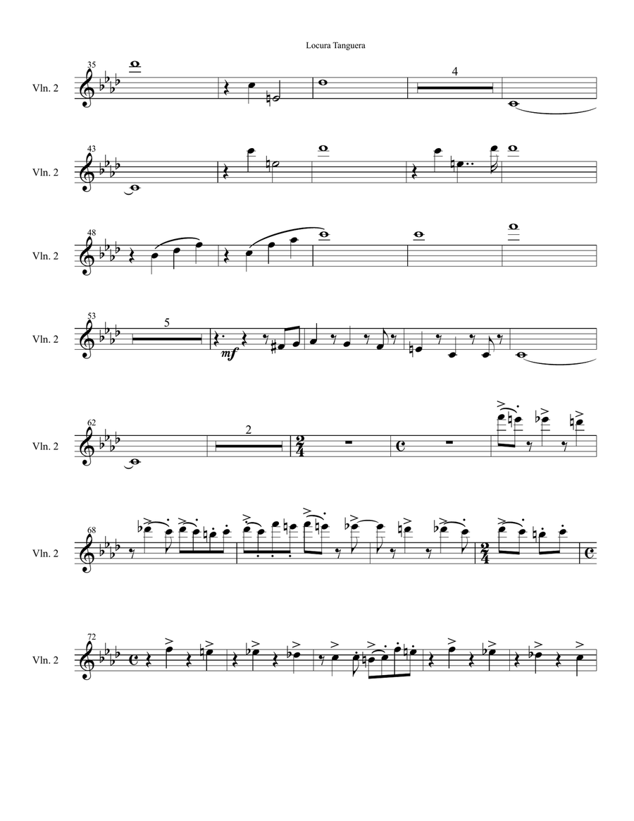 Locura Tanguera (Tango) transcription for orquesta típica Full Orchestra scores gallery preview page 5