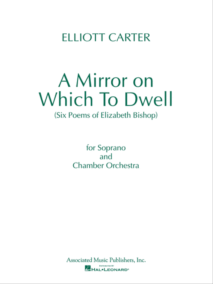 A Mirror on Which to Dwell Chamber Orchestra scores gallery preview page 1