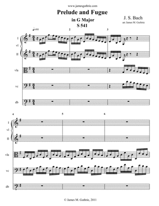 J. S. Bach: Prelude & Fugue S 541
