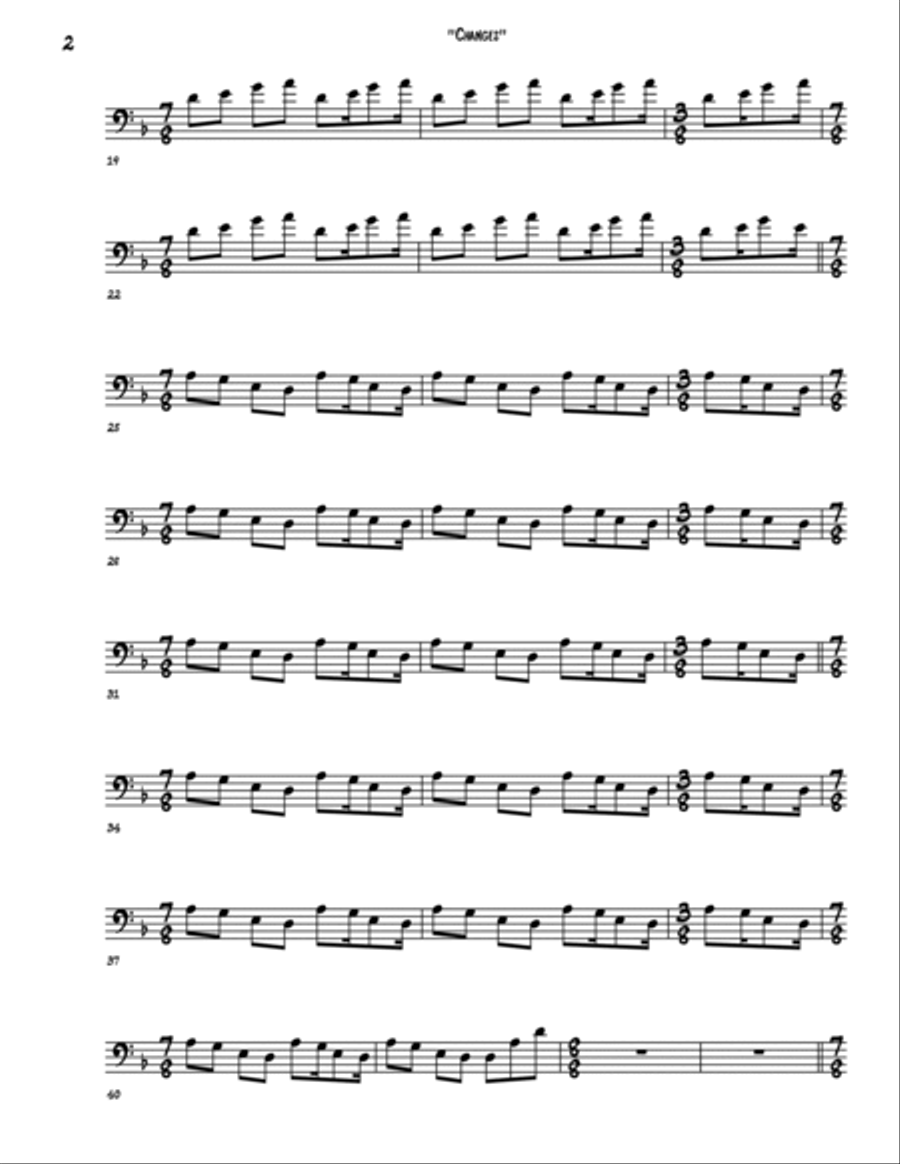 Changes Bass Guitar scores gallery preview page 2