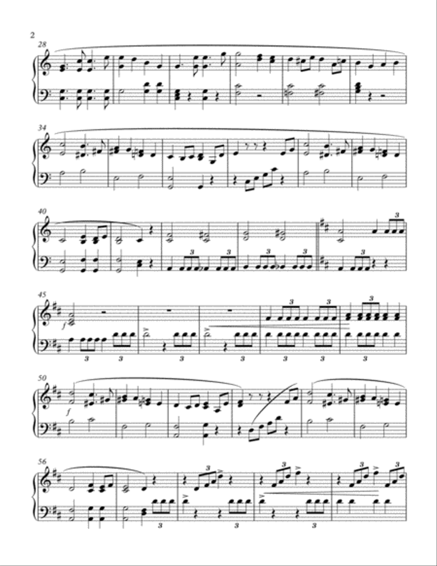 Wedding March (of Titania and the Donkey) Piano Solo scores gallery preview page 2