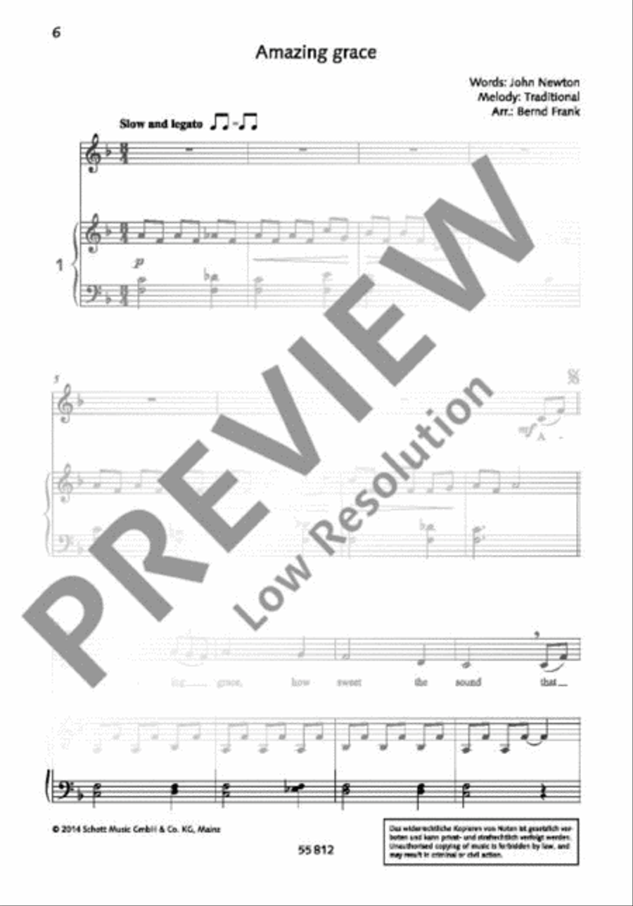 Amazing grace Amazing grace Voice Solo scores gallery preview page 2